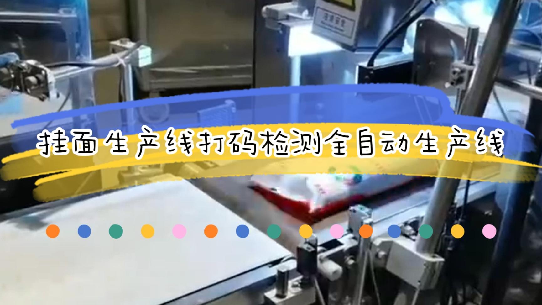 掛面生產(chǎn)流水線，激光日期打碼檢測全自動(dòng)生產(chǎn)線